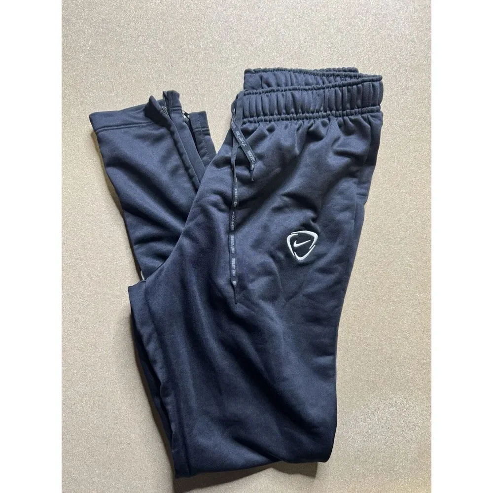 VTG Y2K Nike soccer Jogger Sweatpants‎ SMALL Gray Stretch Fleece Athleisure